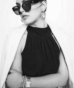 Chic Rounded Cat-Eye Sunglasses