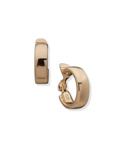 Gold-Tone Clip Hoop Earrings