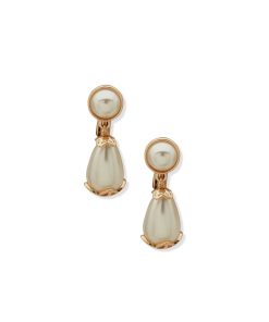 Teardrop Pearl Clip Earring