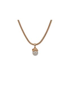 Snake Chain With Knot Pendant Necklace