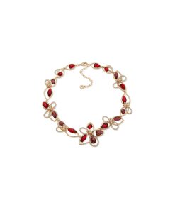 Floral station Drama Necklace