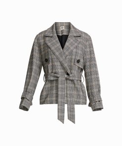 Short Belted Trench Coat