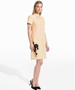 Petite Mock Neck Shift Dress