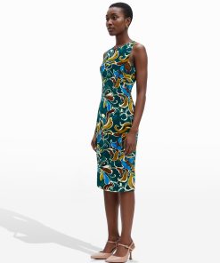 Jewel Neck Sheath Dress