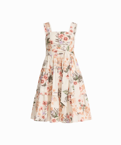 Petite A-Line Silhouette Tiered construction Midi length Dress