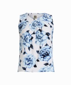 Plus Size Asymmetrical Pleated Neckline Shell Top