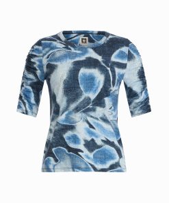 Elbow Ruched Sleeve Top