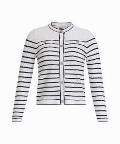 Crew Neck Stitch Lady Jacket