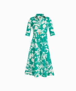 Petite Waist Tucked Shirt Dress