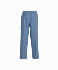 Straight Ankle Slash Pocket Pull-On Pants