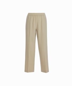 Straight Ankle Slash Pocket Pull-On Pants