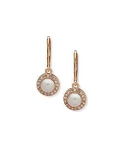 Halo Pearl Drop Earrings