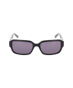 Narrow Rectangle Marbleized Sunglasses