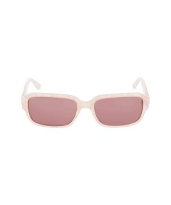 Narrow Rectangle Marbleized Sunglasses