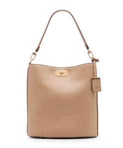 Medium Oval Turnlock Bucket with Convertible Strap