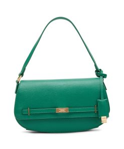 Belted Flap Bag with Convertible Strap