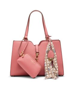 East West Tote with Attached Scarf