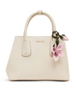 Bonded Satchel with Floral Charm