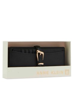 2 Piece Gift Set With Sculpted Buckle Wallet And Removeable Card Organizer