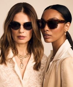 Blonde Horn Oversized Square Sunglasses