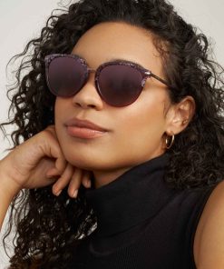 Animal Print Square Sunglasses